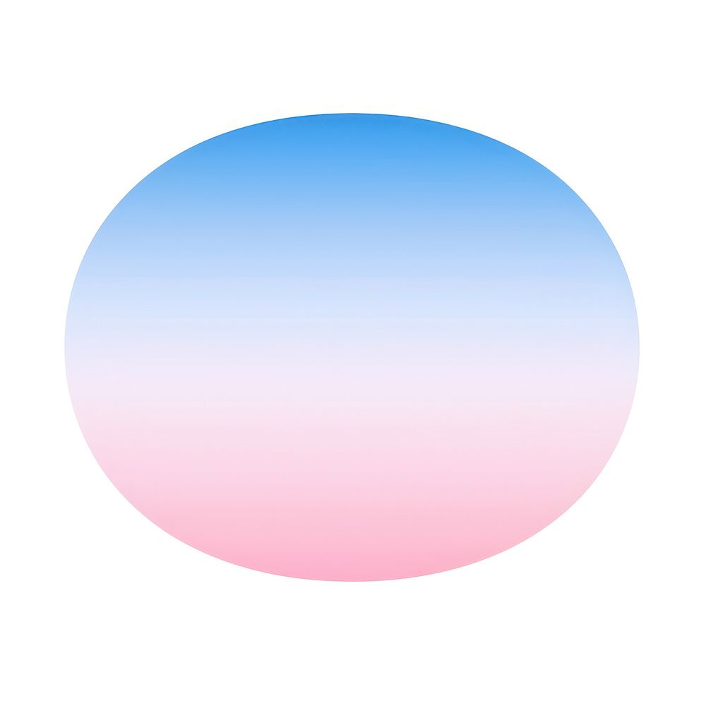 Oval shape gradient pink oval sky.
