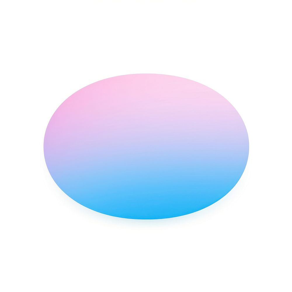Oval shape gradient pink blue oval.