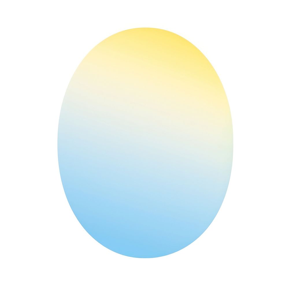 Oval shape gradient yellow blue oval.