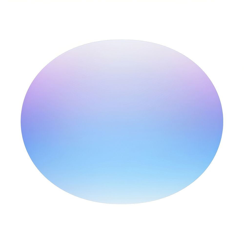 Oval shape gradient sphere blue sky.
