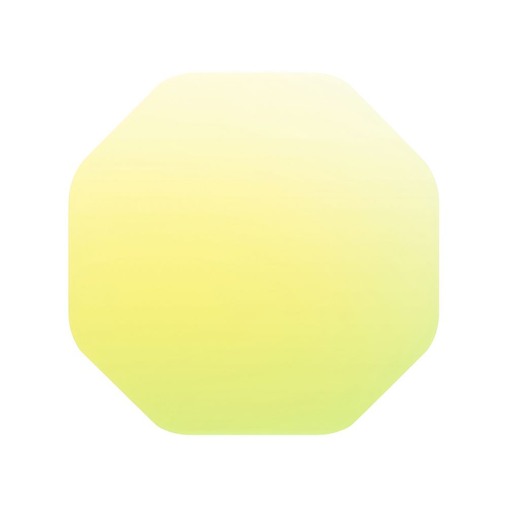 Octagon shape gradient backgrounds yellow green.