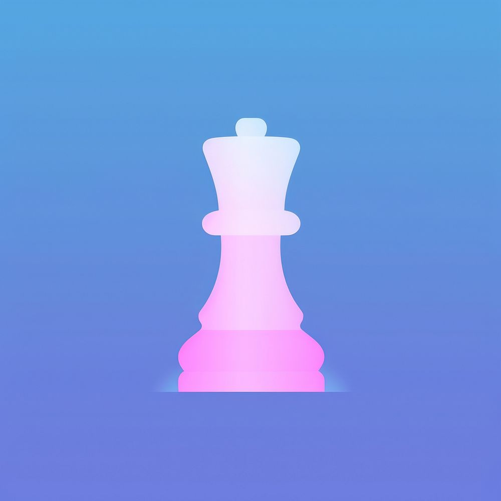 Chess gradient chess game blue.