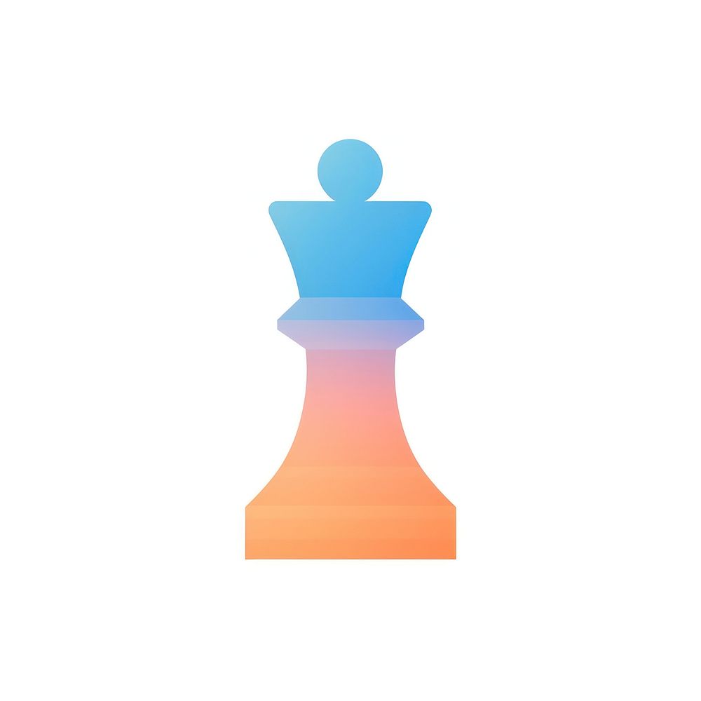 Chess gradient chess game white background.
