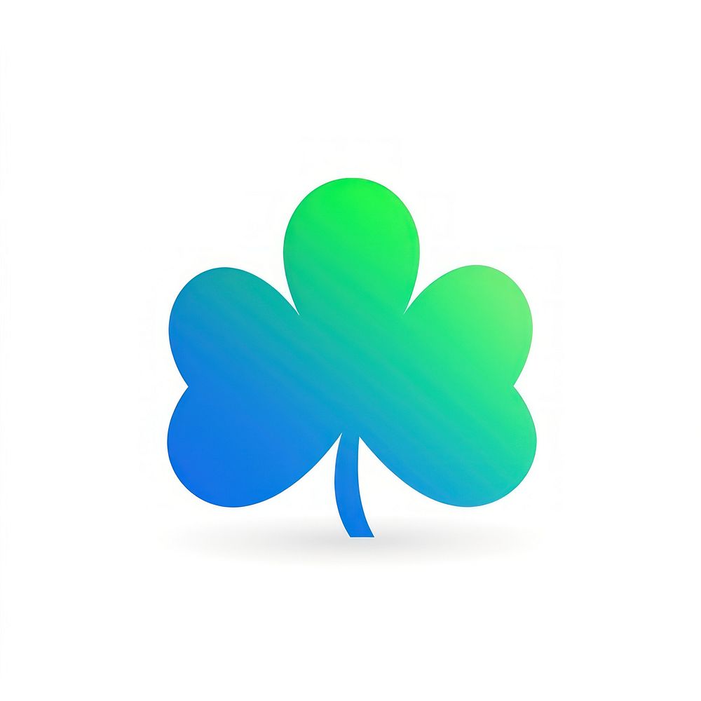 Fire gradient green blue logo.