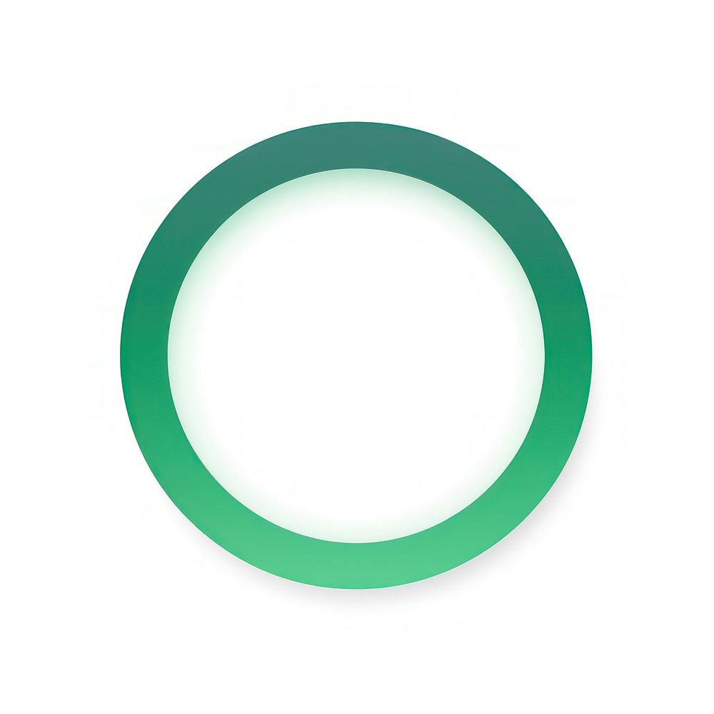 Ring shape gradient green white background rectangle.
