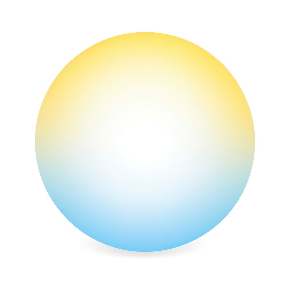 Ring shape gradient sphere yellow sky.