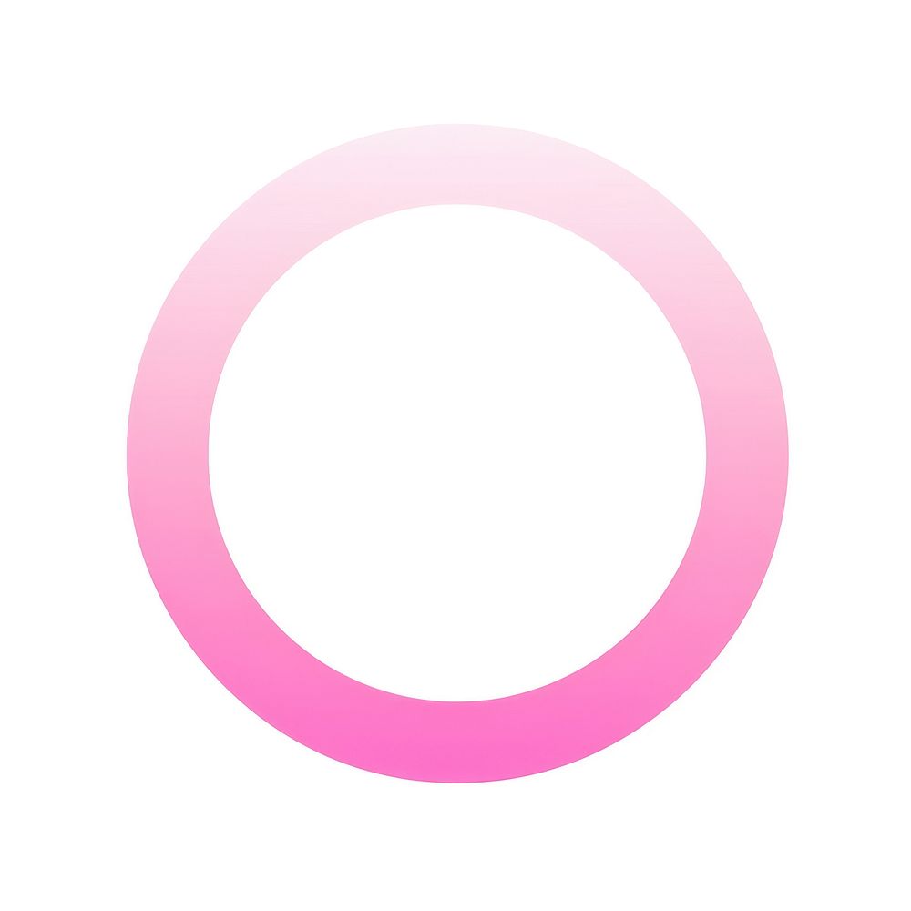 Ring shape gradient pink white background circle.