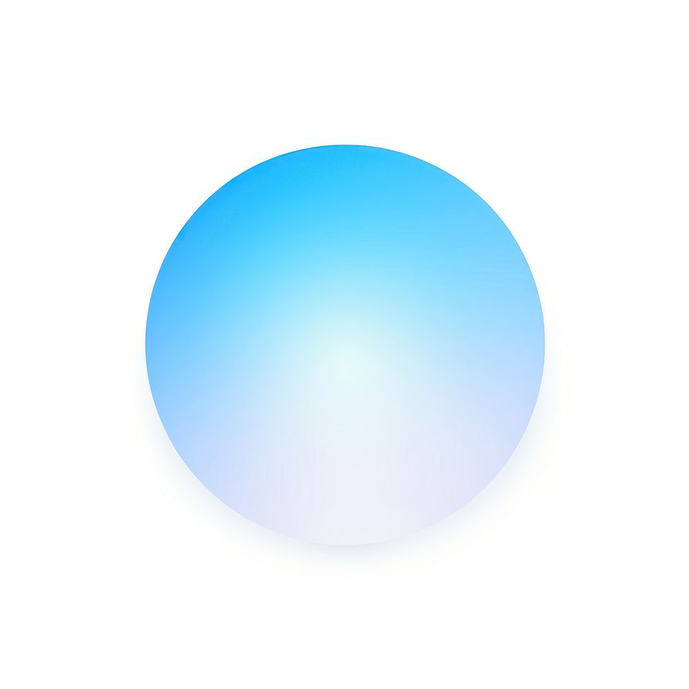 Sun gradient sphere shape blue.