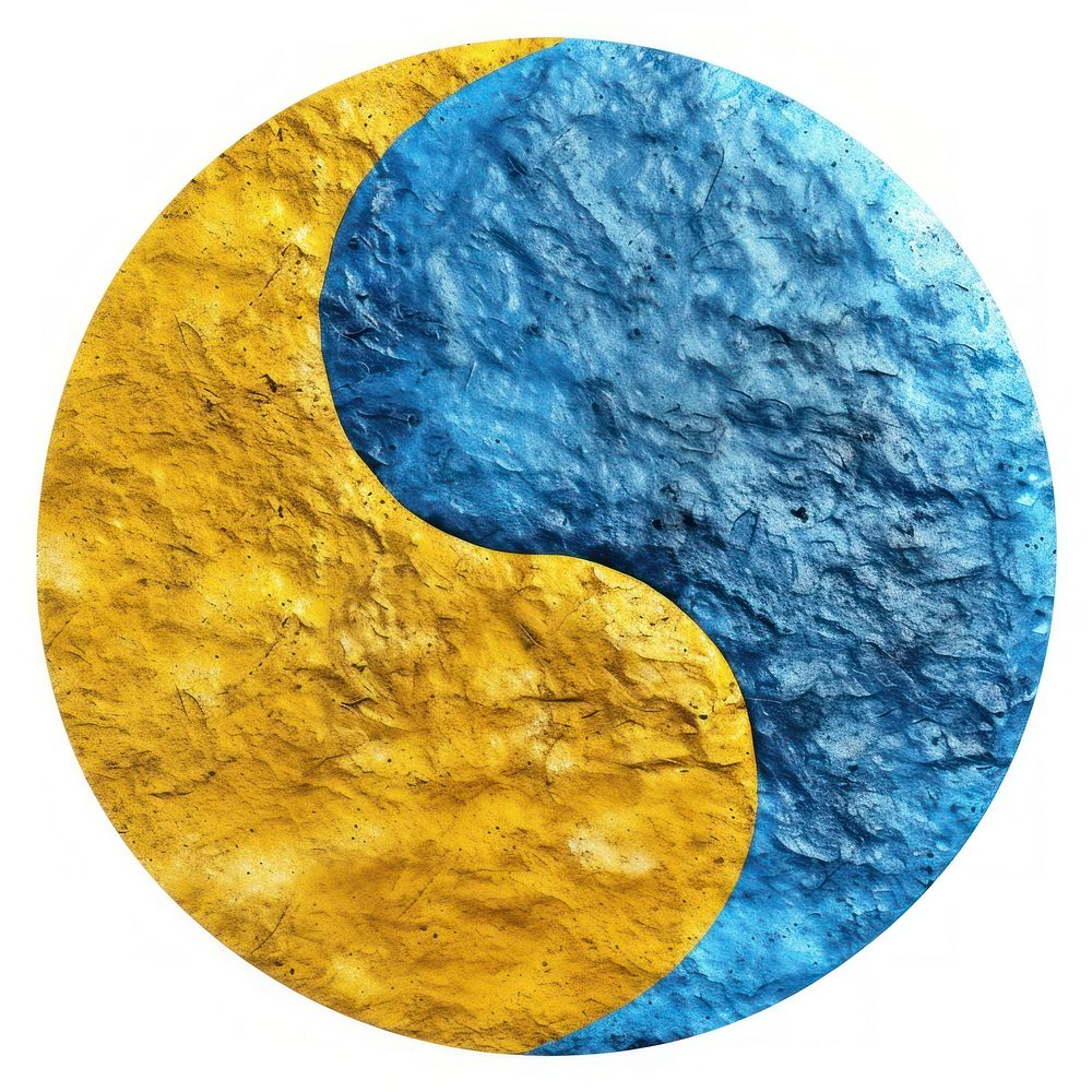 Yin-yang Sun and Moon turquoise textured pattern.
