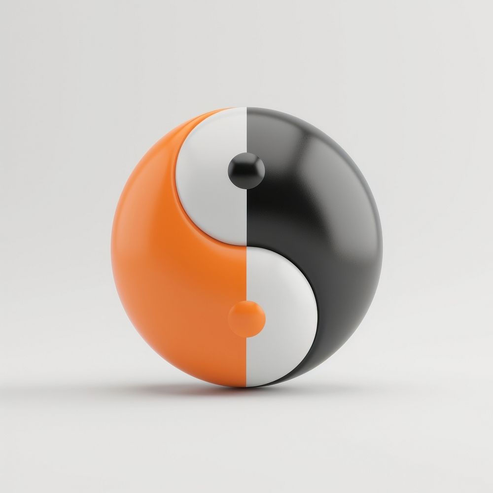 Yin-yang symbol ball eight-ball furniture.