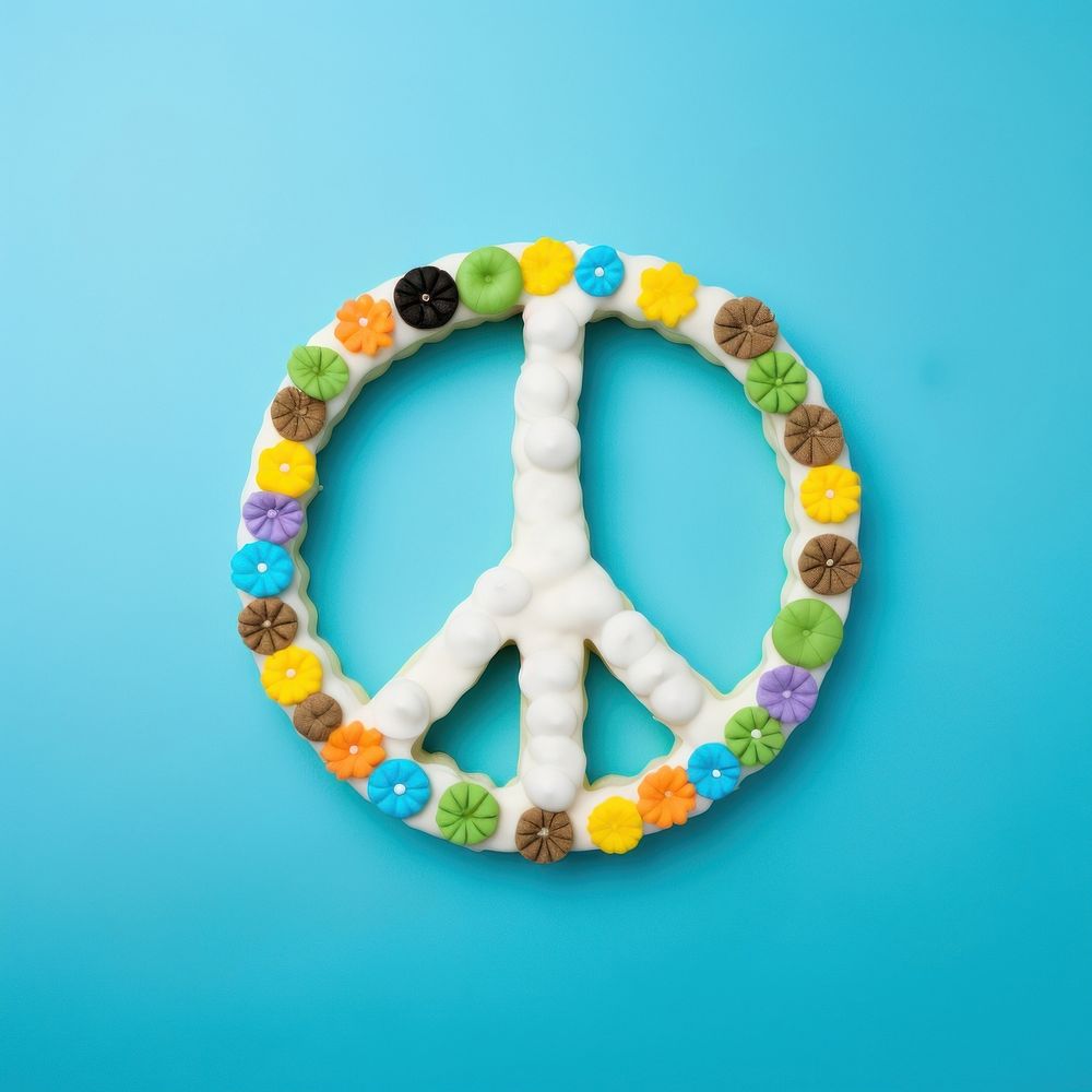 Peace Sign jewelry food art.