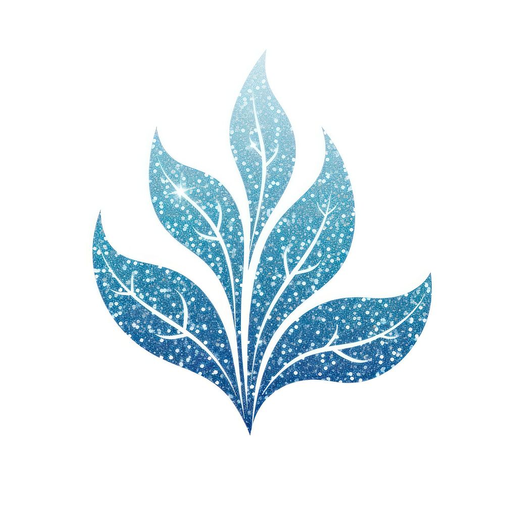 Blue plant icon pattern leaf logo.