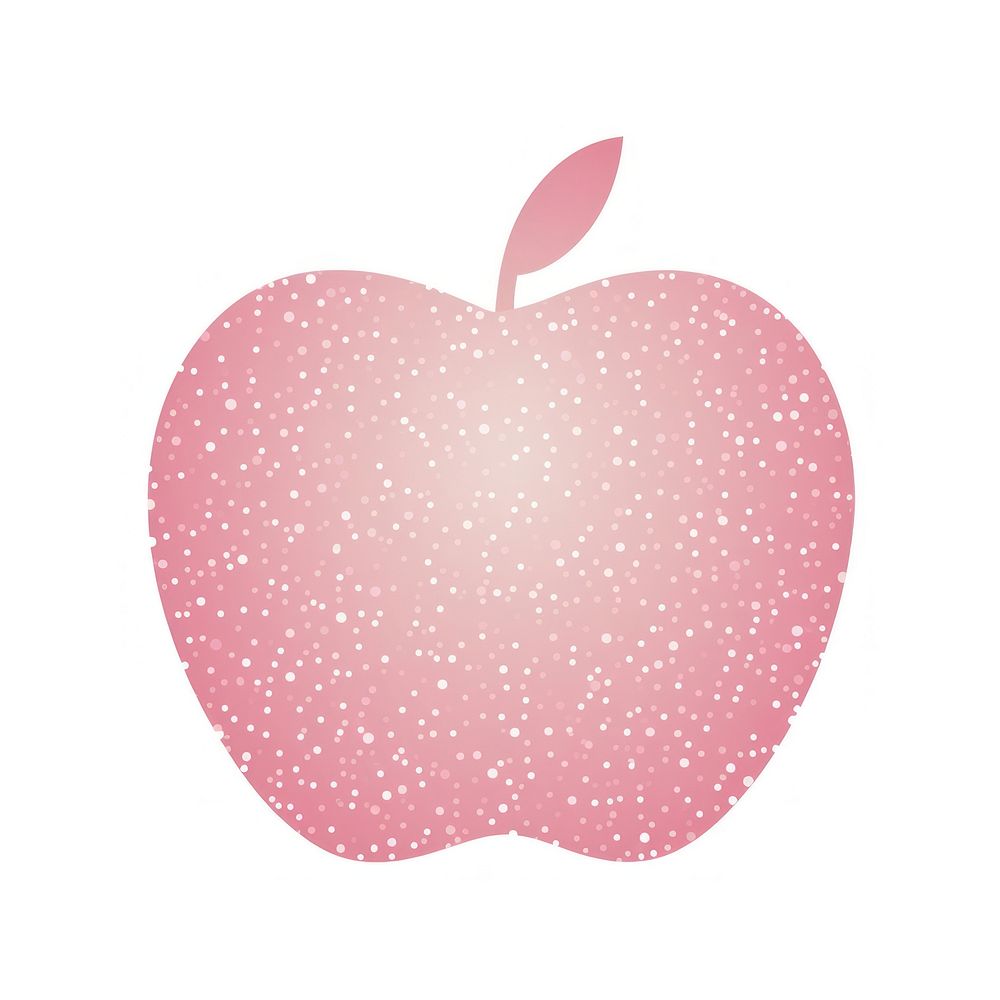 Pink apple icon fruit plant petal.