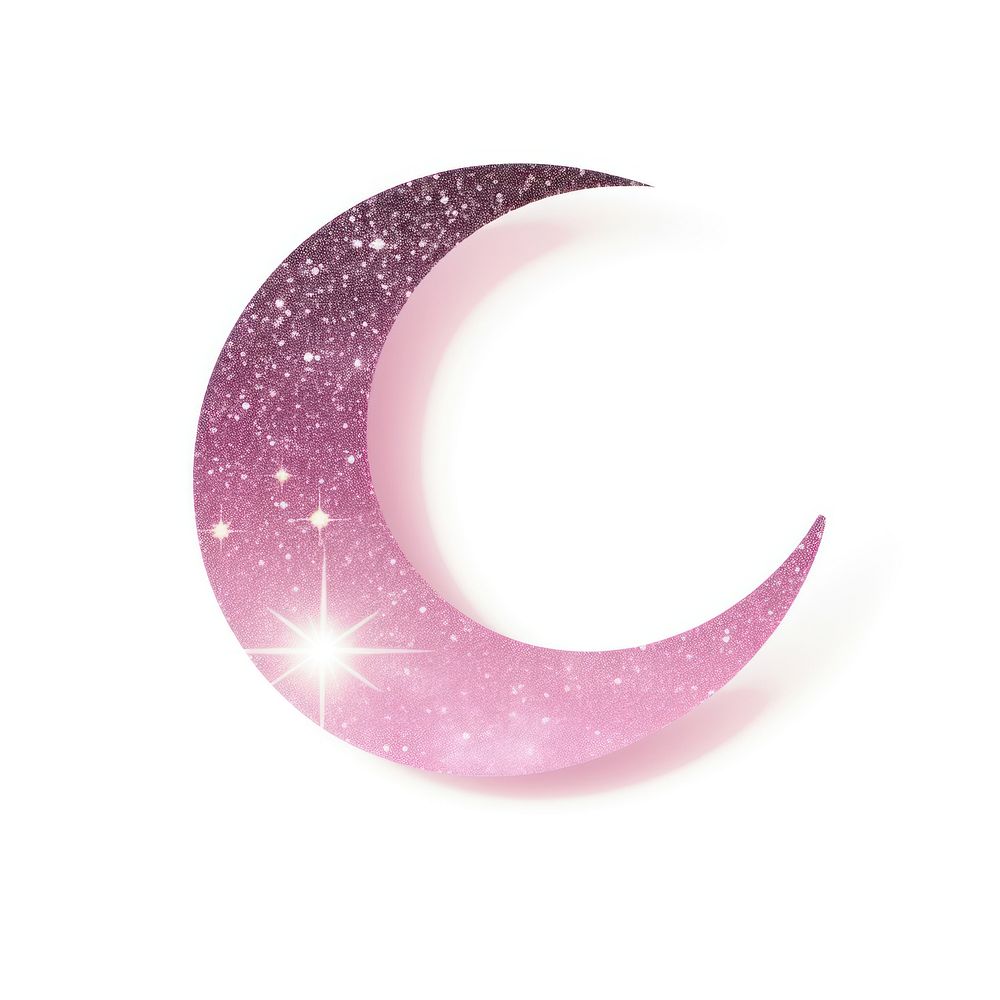 Pink moon icon astronomy nature shape.