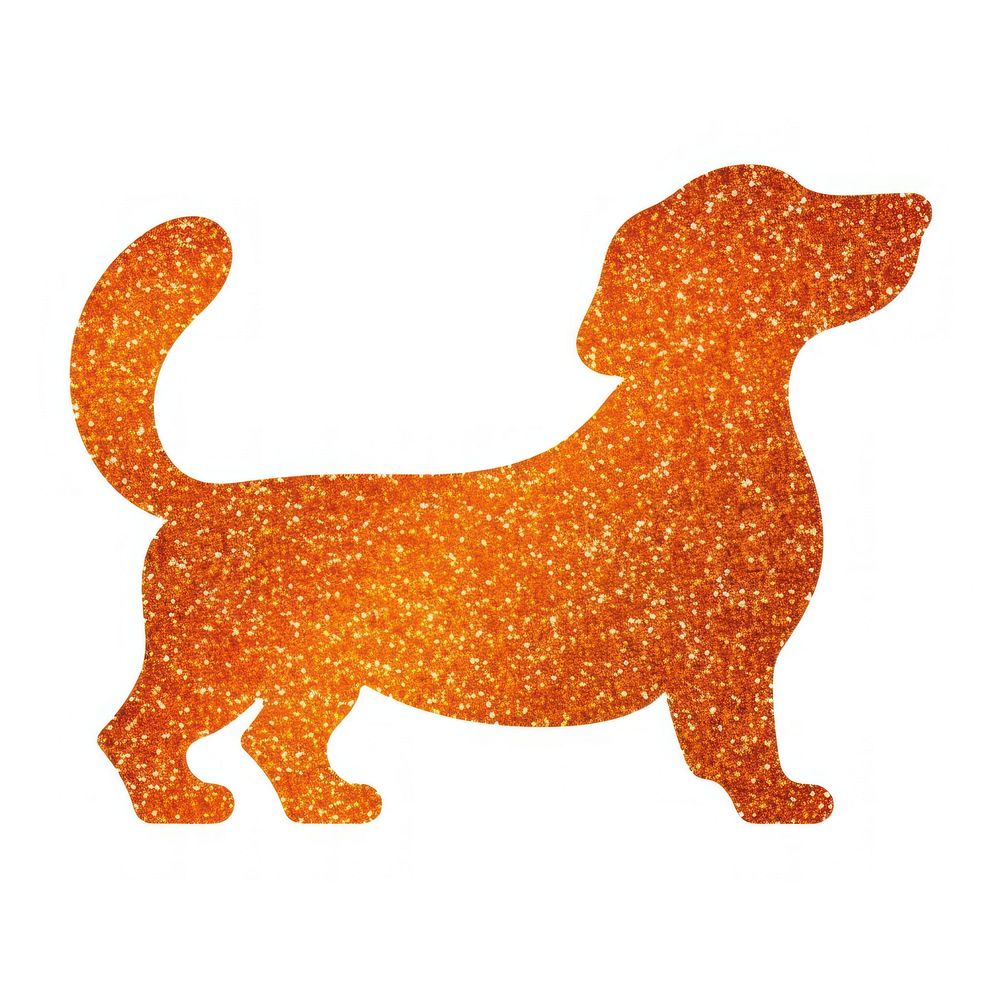 Orange dog icon animal mammal pet.