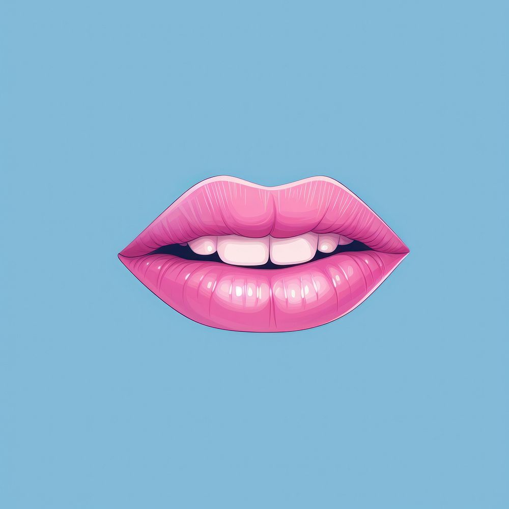 Mouth emotion lipstick cosmetics portrait.