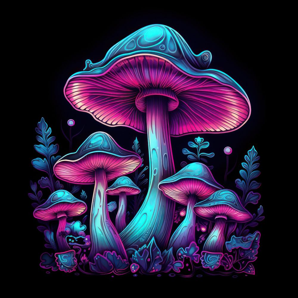 Mushroom mushroom fungus purple.