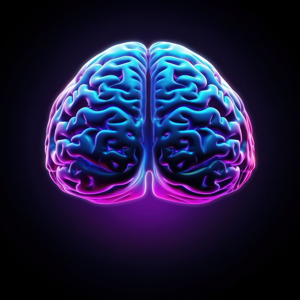 Brain brain black background tomography.