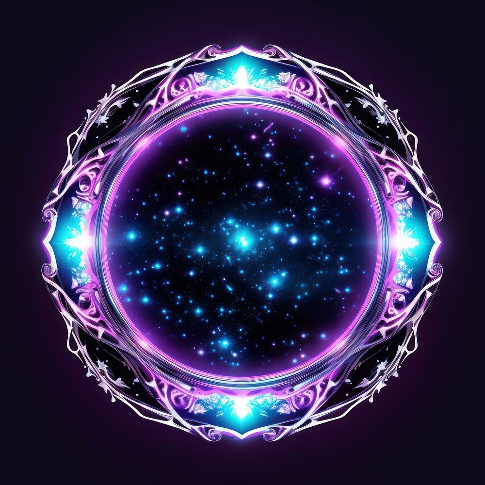 Neon galaxy astronomy universe pattern.