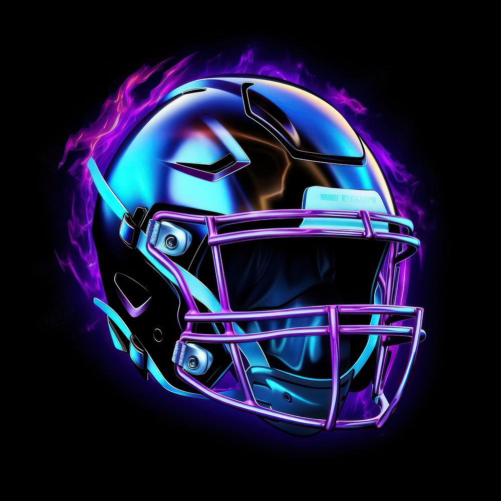 Helmet football purple sports.