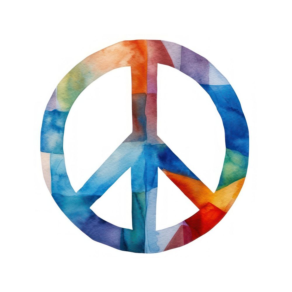 Peace Sign symbol shape logo.