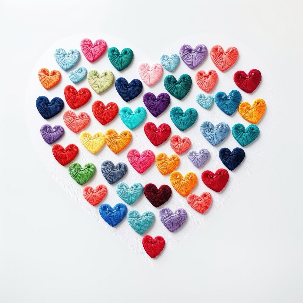 Heart shape backgrounds white background confectionery.