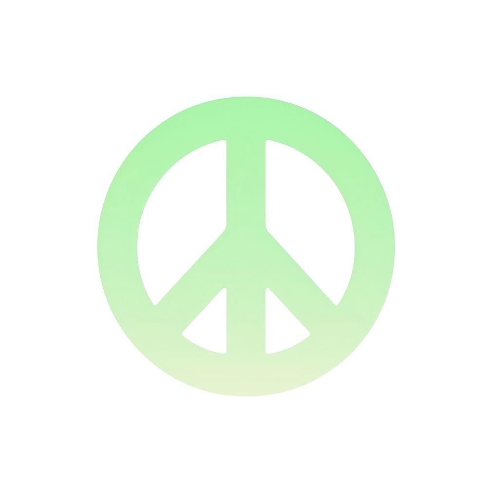Peace Sign gradient symbol logo sign.