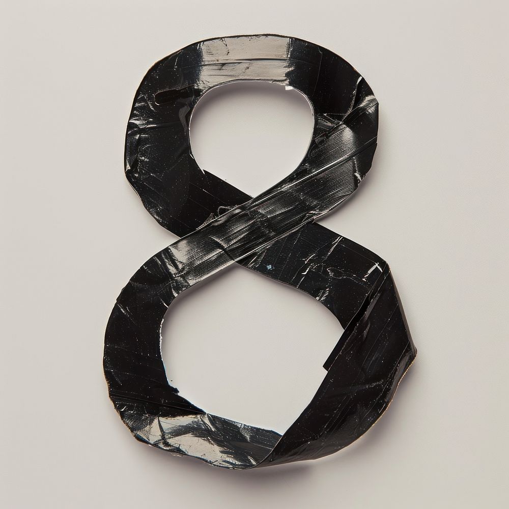 Tape letters number 8 art accessories ampersand.