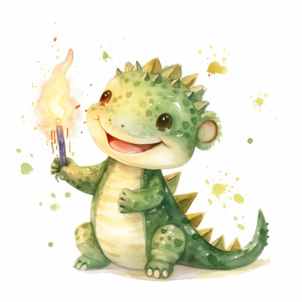 Crocodile folding firework cartoon animal cute.