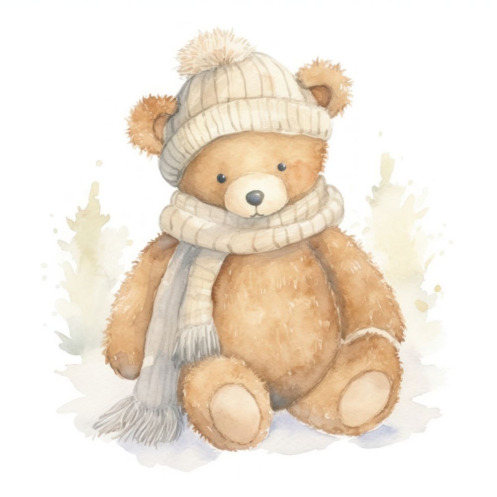 Teddy bear cute toy representation.