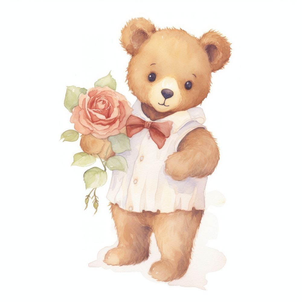 Teddy bear rose cute toy.