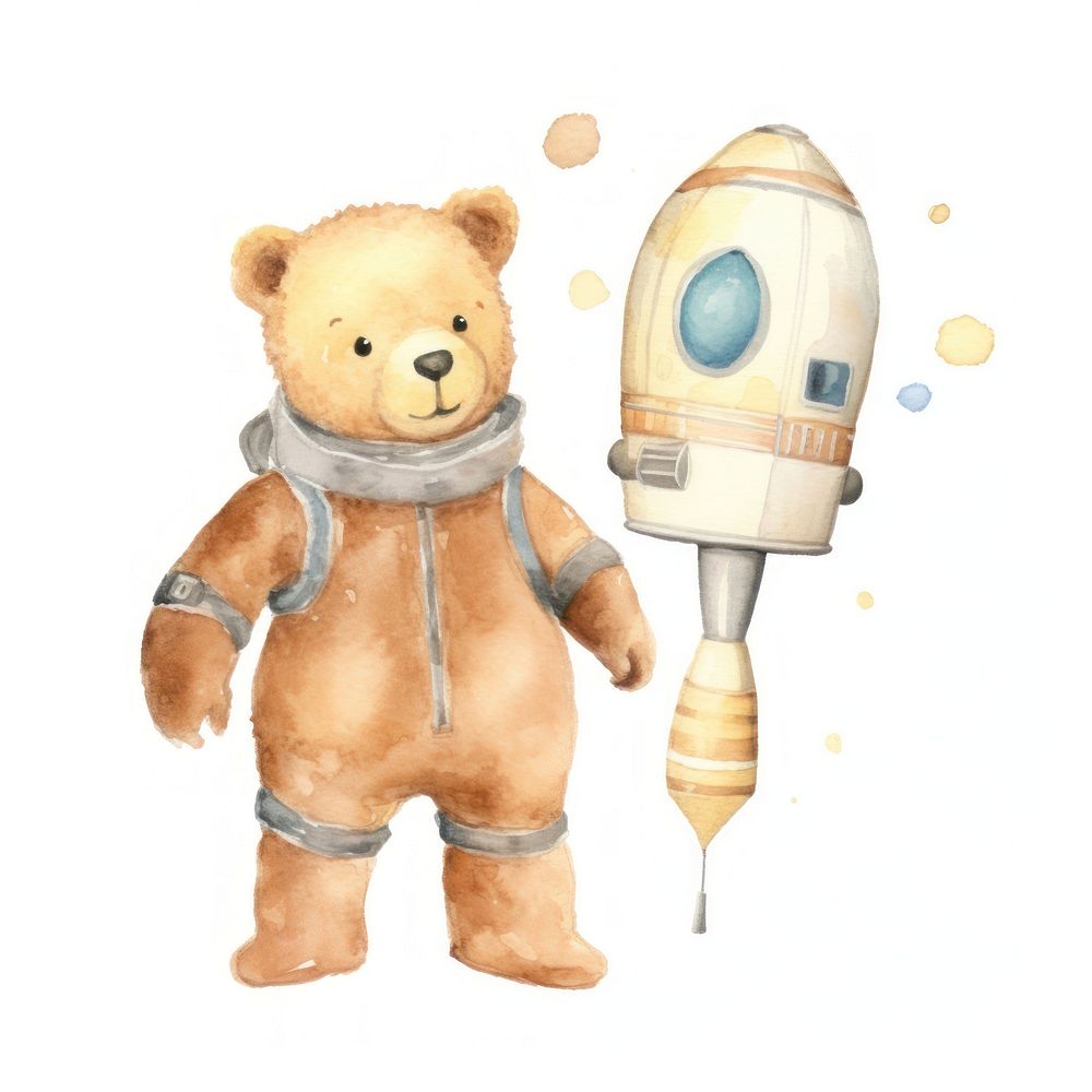Teddy bear standing cute toy.