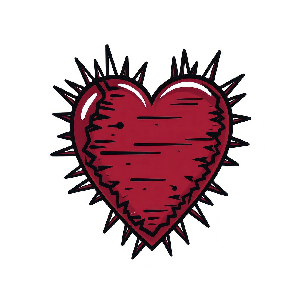 Heart cartoon drawing symbol.