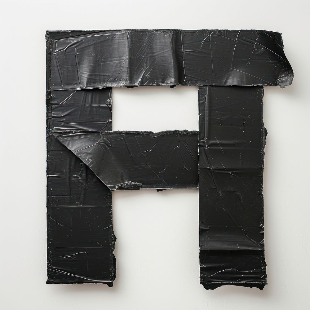 Tape letters A black art creativity.
