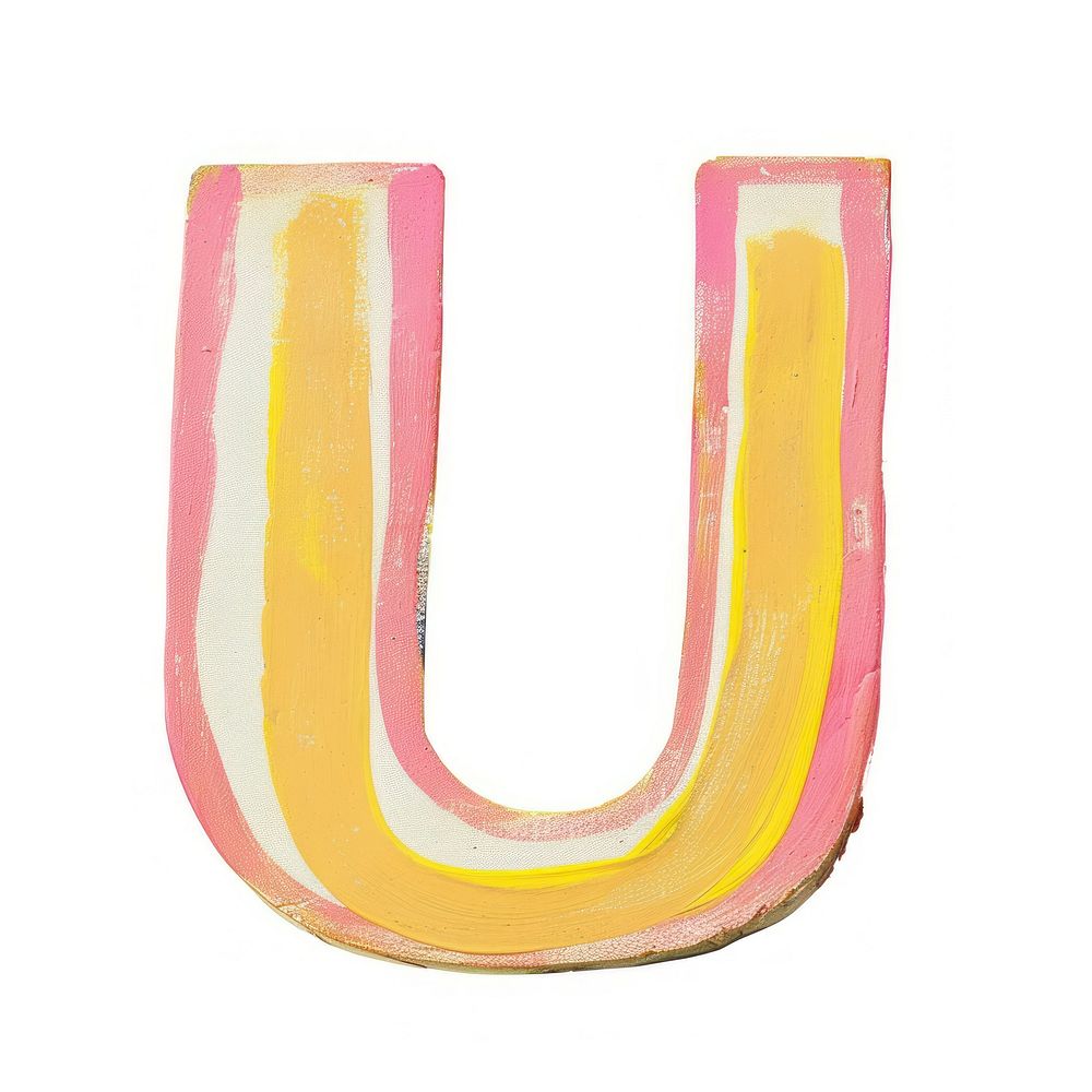 Cute letter U number text art.