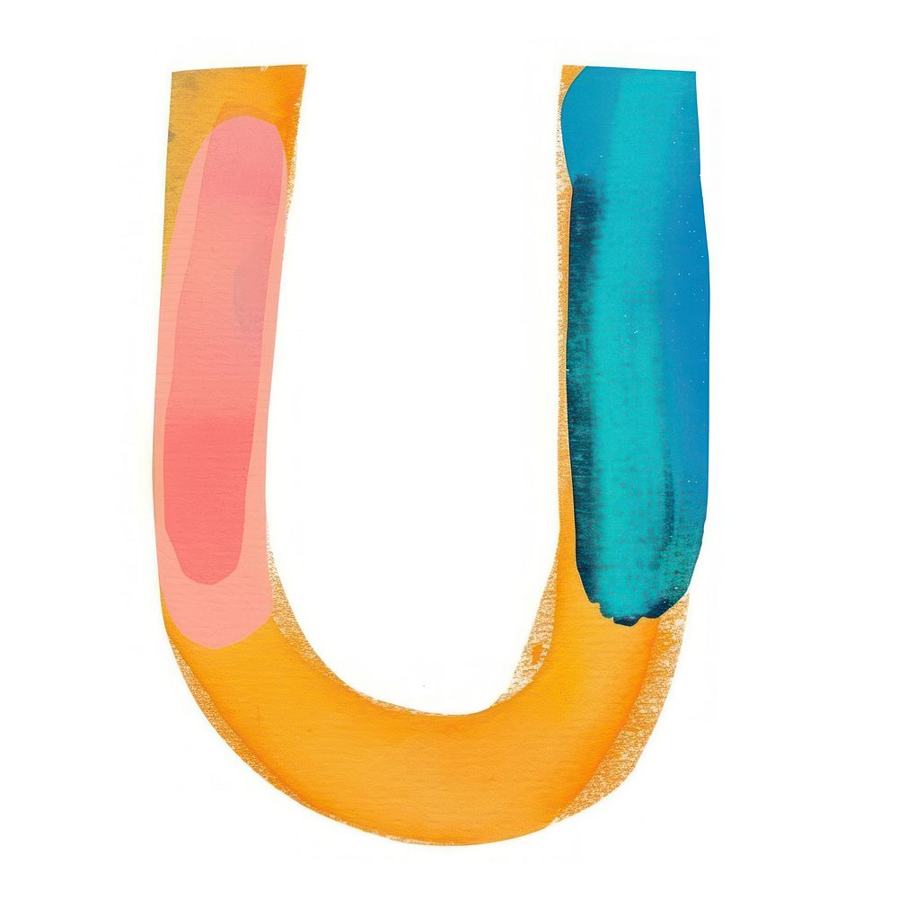 Cute letter U number text art.