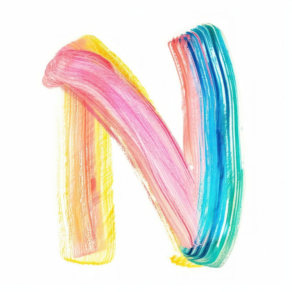 Cute letter N art white | Free Photo Illustration - rawpixel