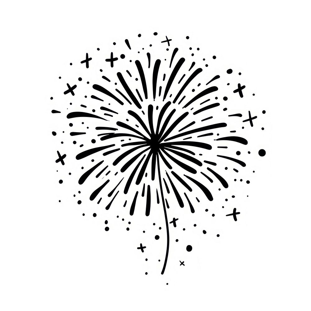 Firework fireworks drawing sketch.