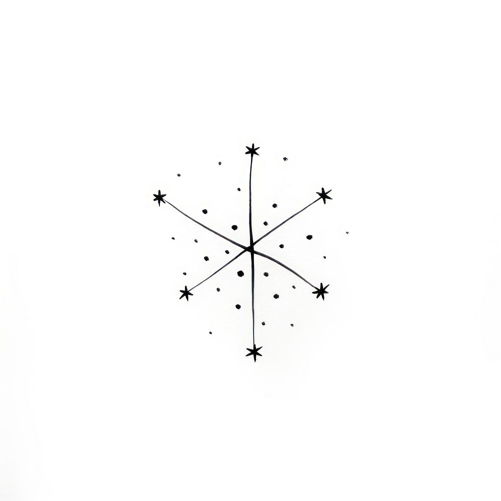 Pisces constellation star line white background creativity.