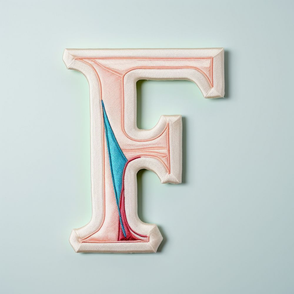 Patch letter F creativity letterbox pattern.