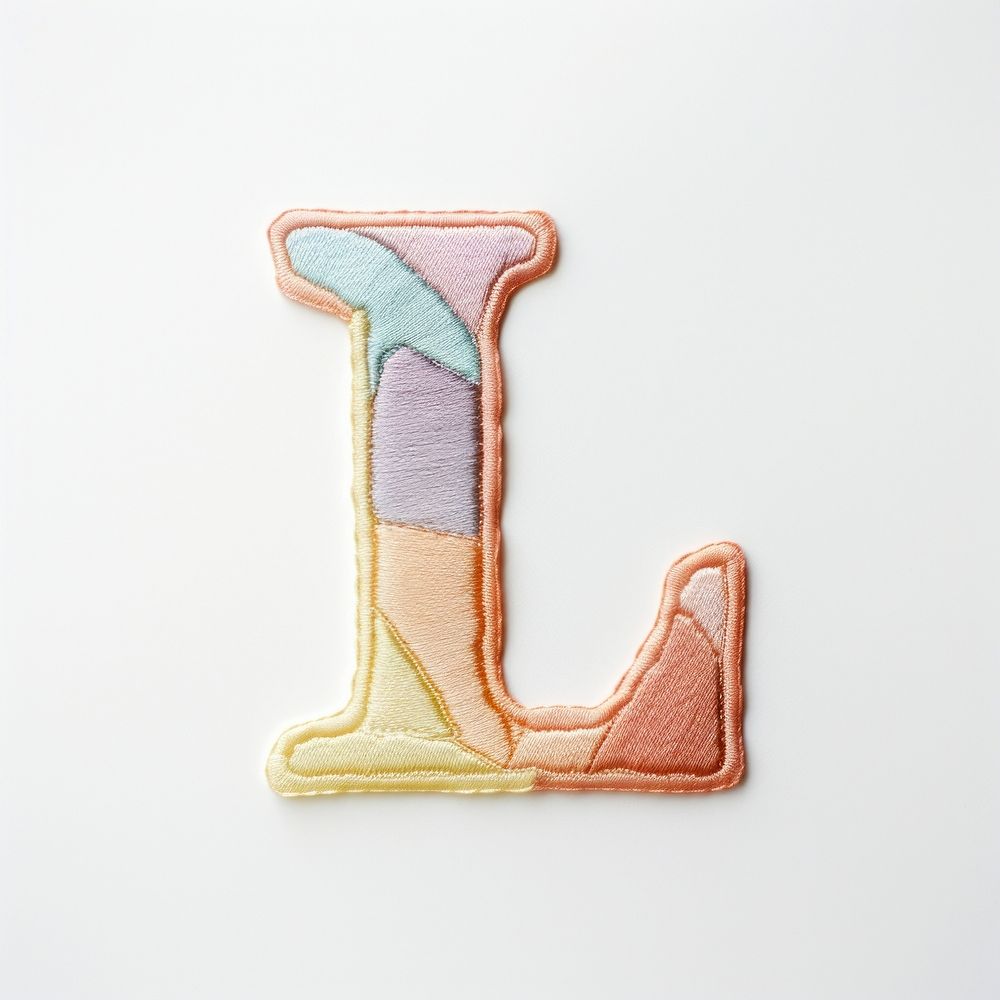 Patch letter L pattern white | Premium Photo - rawpixel