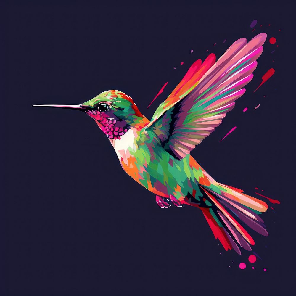 Hummingbird animal beak art. | Premium Photo Illustration - rawpixel