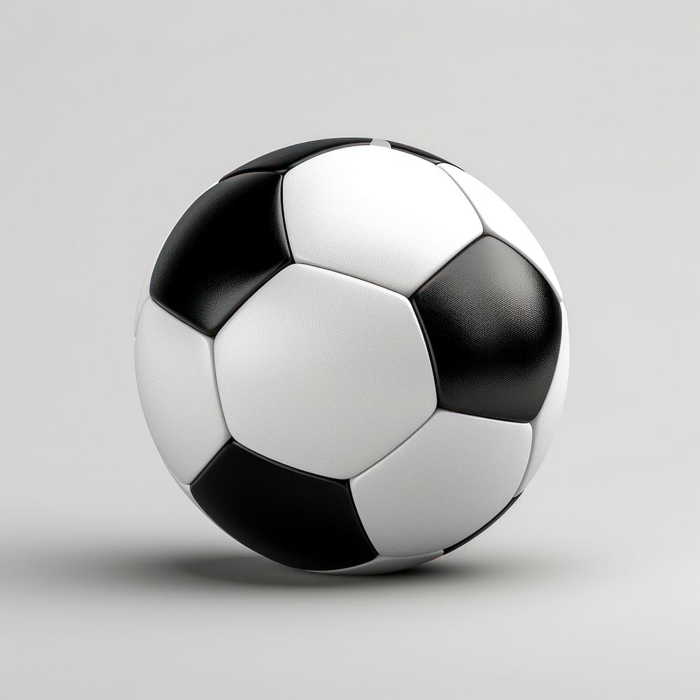 Black and white soccer ball football sports competition.