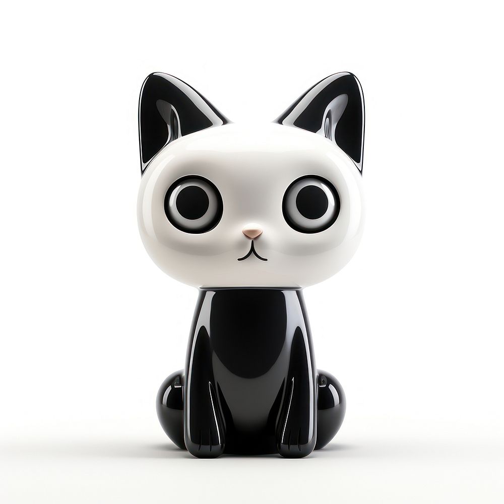Cat figurine cute toy.