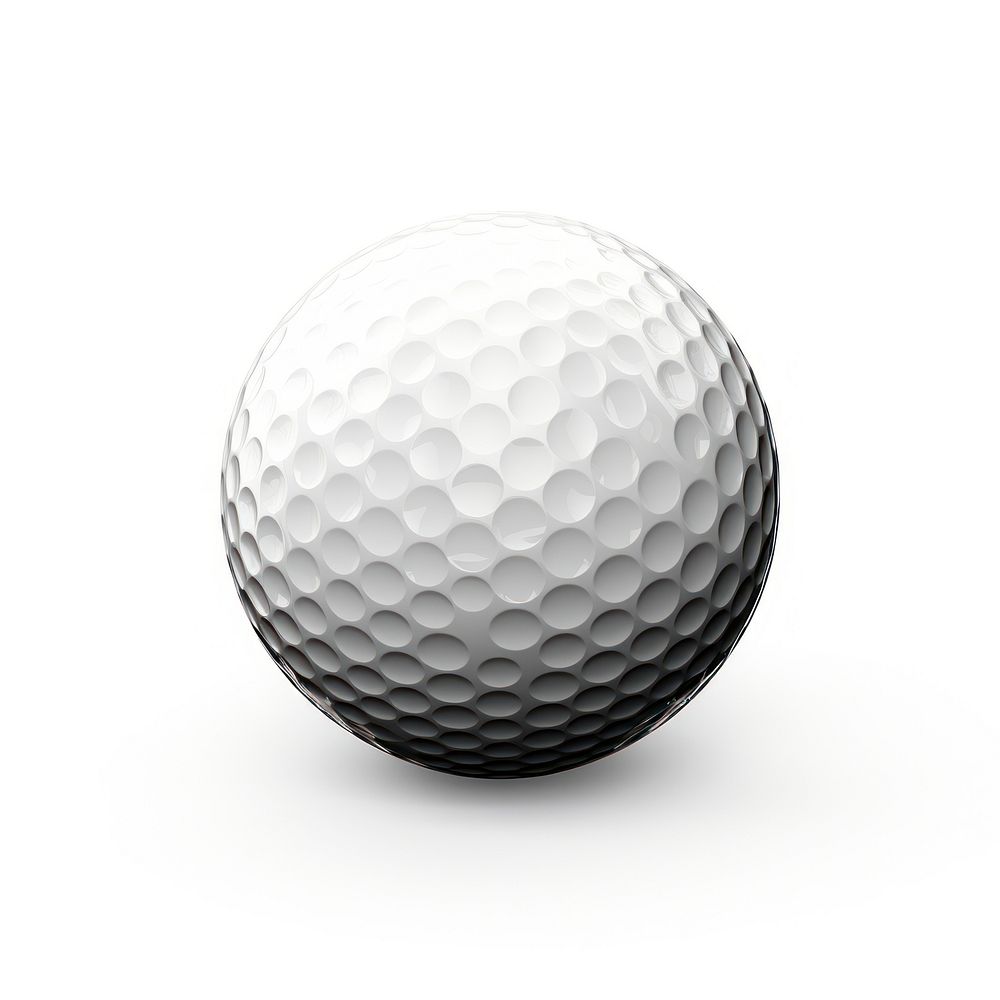 Golf ball sports white background fourball.