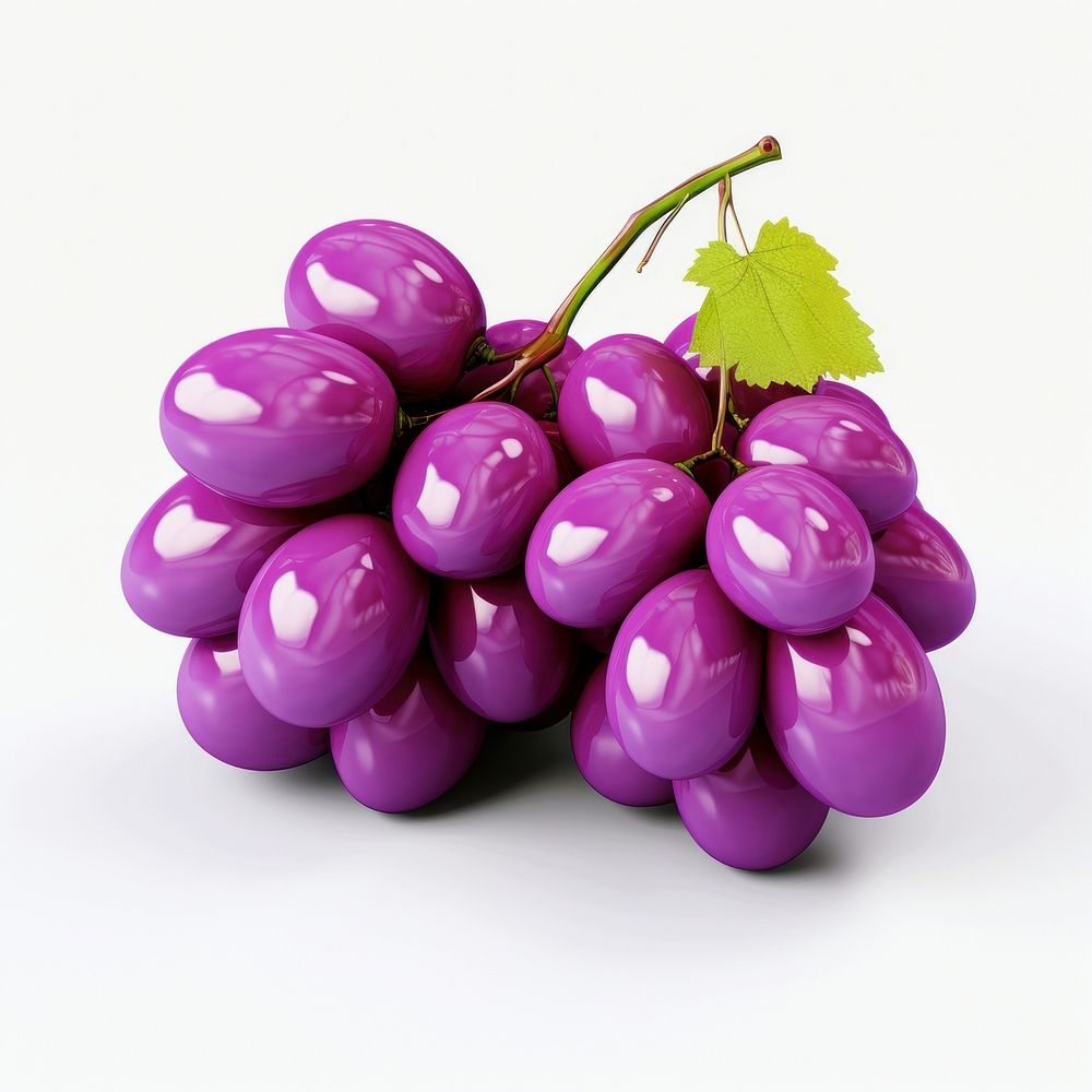 Grapes purple fruit plant.