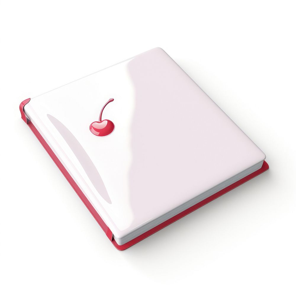 Notebook white background electronics publication.