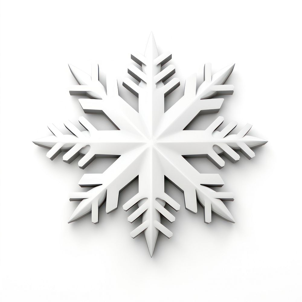 Snow flake snowflake white white background.