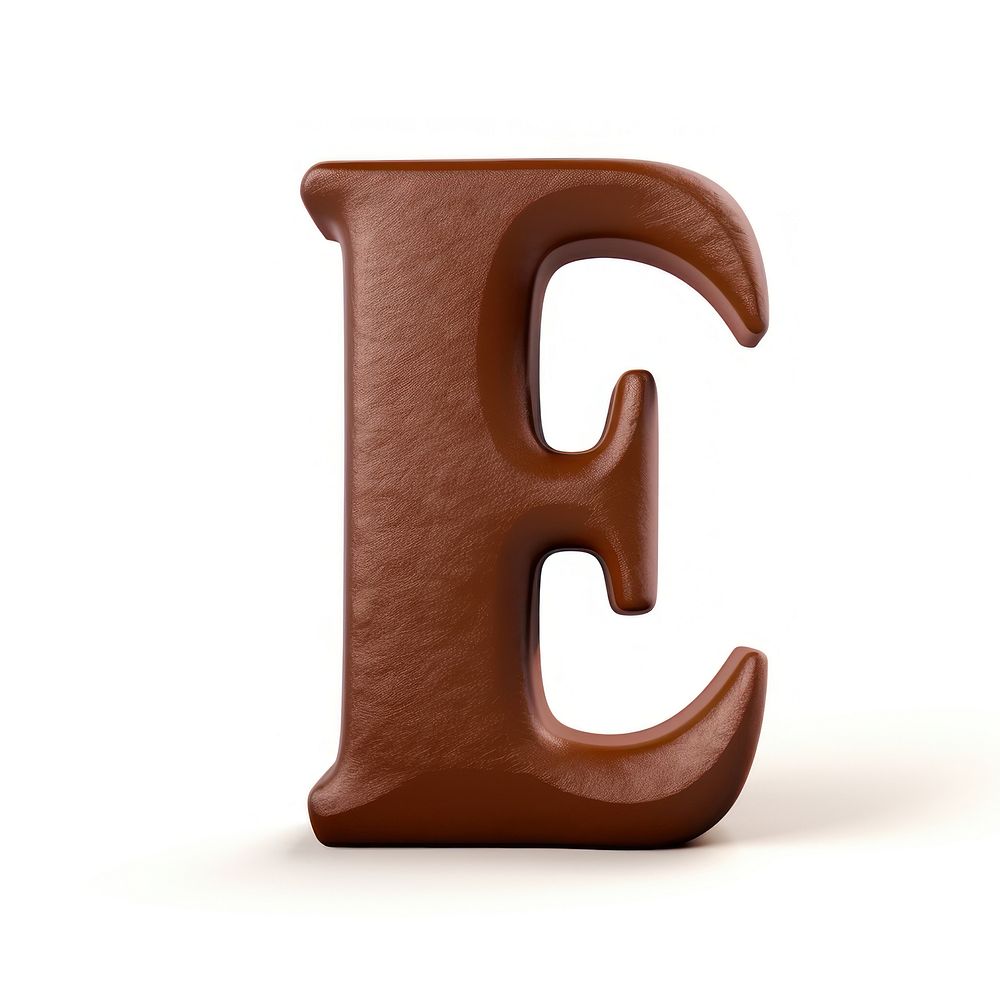 Letter E text alphabet number.