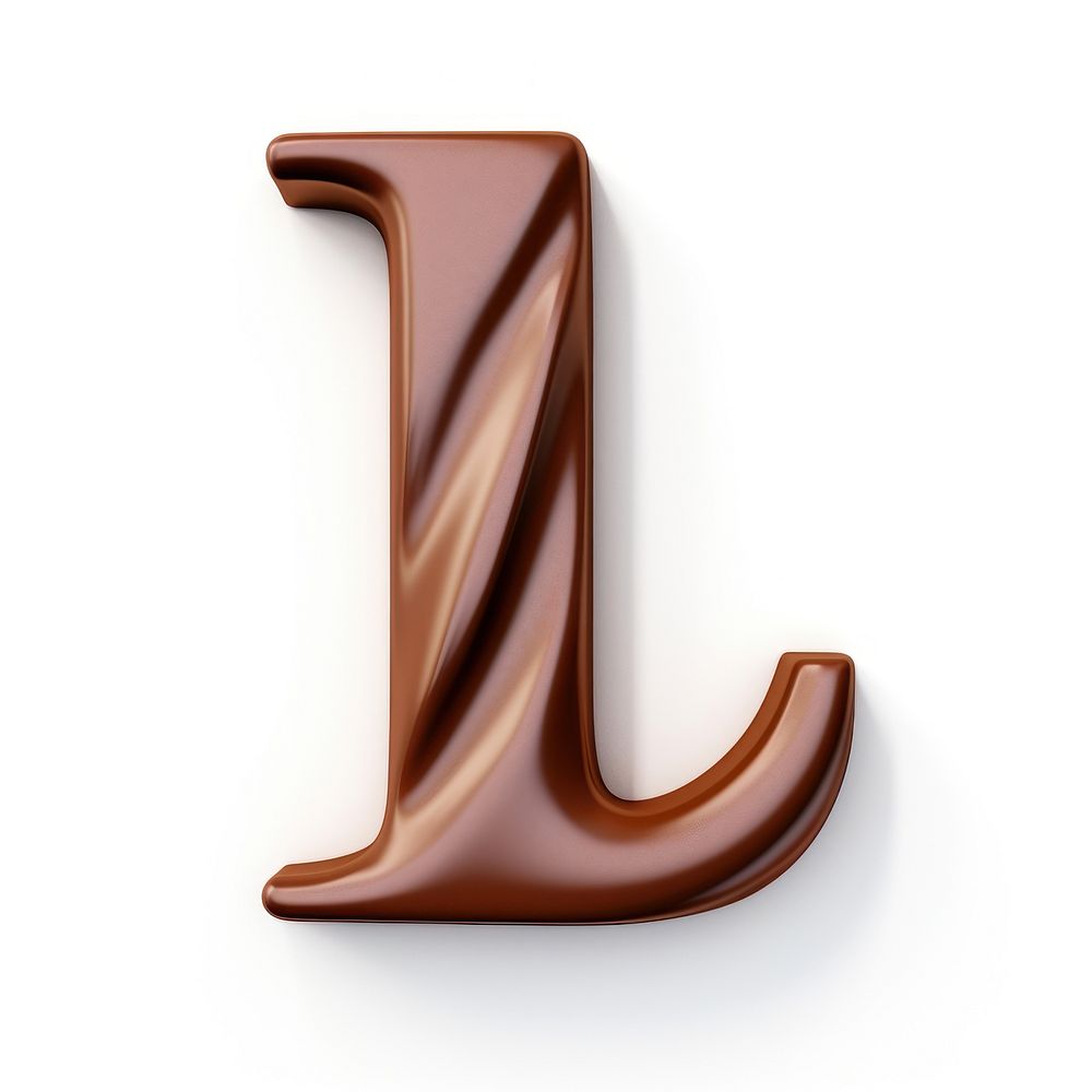 Letter L text brown font.